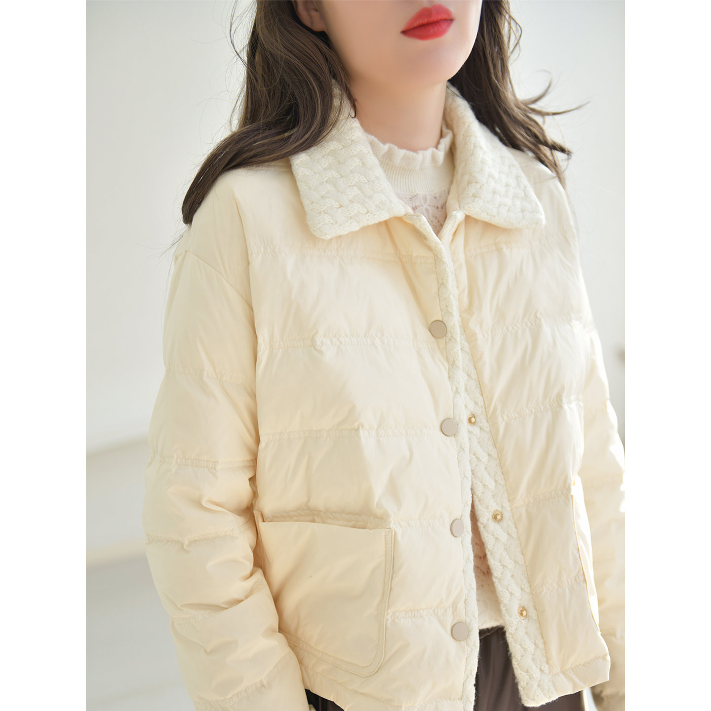 GESGOO轻薄短款羽绒服冬季