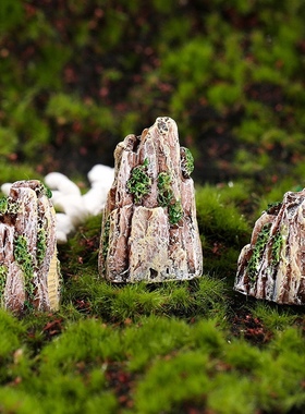 微景观配件树脂工艺品摆件沙盘用品水族馆配件迷你假山鱼缸装饰品