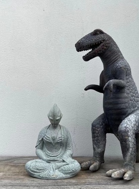 迪迦奥特曼鱼缸装饰造景摆件水族箱草缸沉底微景观大小号创意套餐