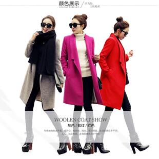 清货！羊毛呢大衣加绒加厚保暖2026冬中长款外套女修身显瘦正肩