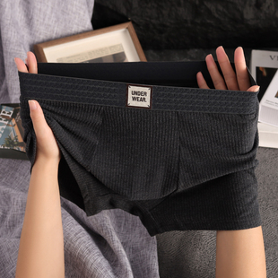 男款 内裤 纯色简约个性 四角裤 衩 新款 男生条纹百搭短裤 舒适透气男士