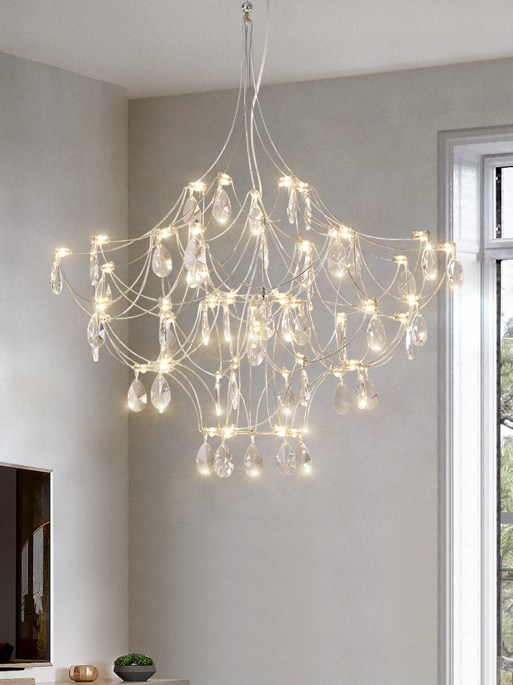 凯乔 萤火虫水晶吊灯现代轻奢意式别墅客厅吊灯创意个性复式公寓