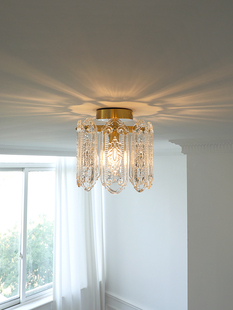 凯乔 玻璃过道灯 玄关走廊入户创意吸顶灯阳台衣帽间法式高级感