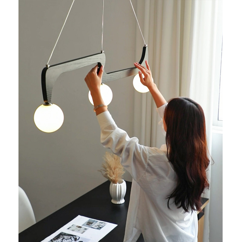 中古餐厅吊灯白蜡木设计师款