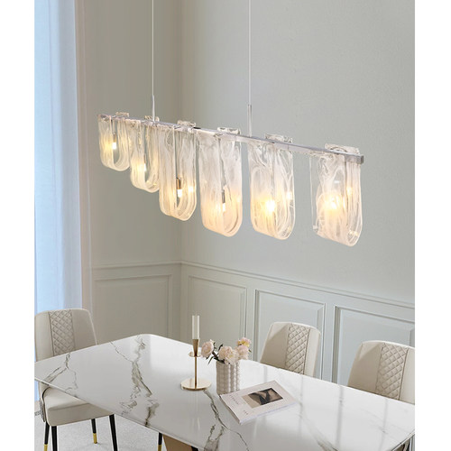 云雾餐厅吊灯法式轻奢