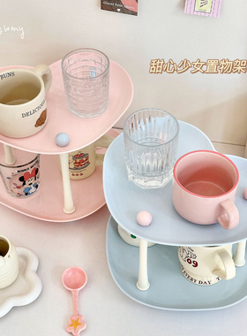 杯子收纳置物架杯架高颜值桌面置物架餐边柜厨房茶杯水杯架收纳架