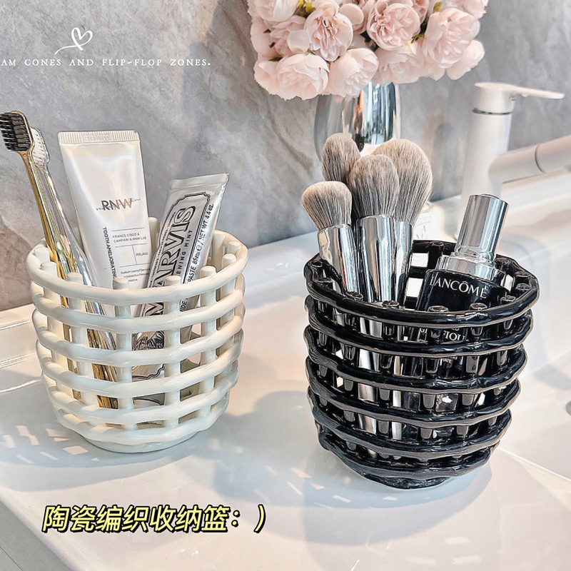 陶瓷化妆刷收纳筒置物架