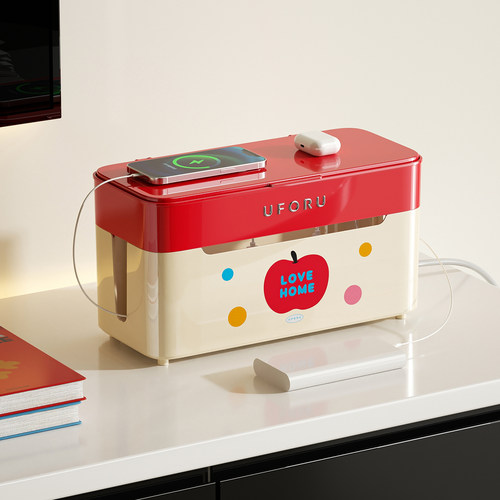 数据线收纳盒大容量充电器理线盒