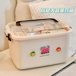 药箱家庭装家用医药箱药盒收纳箱药品分类大容量收纳盒多层医疗箱