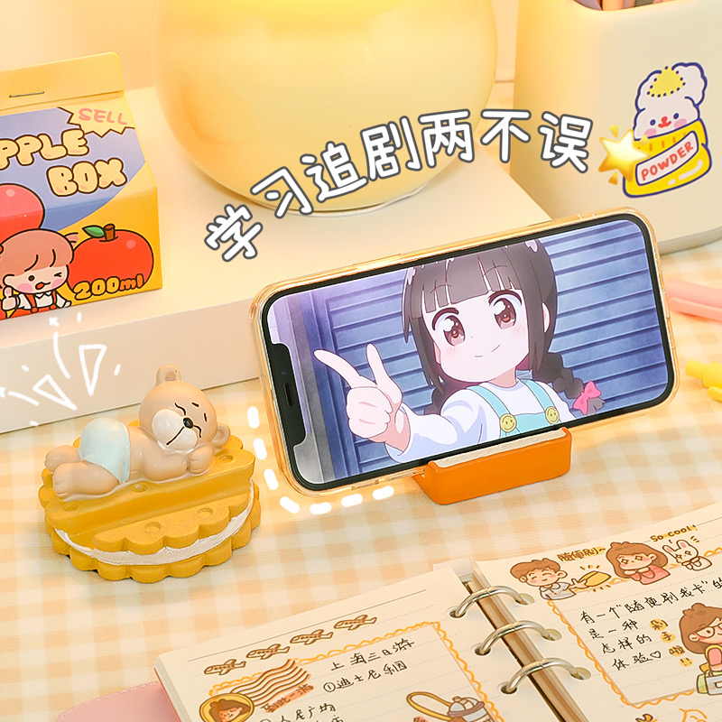 桌面懒人手机支架2021新款少女心可爱卡通平板固定支撑架追剧神器