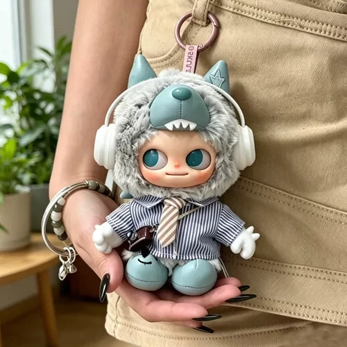 I'm Zsiga系列娃衣搪胶毛绒挂件直率不羁嘎子姐条纹魅力衬衫着替
