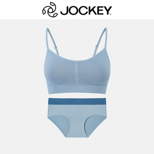 JOCKEY无钢圈文胸正品国际品牌女内裤套装一片式无痕内文胸