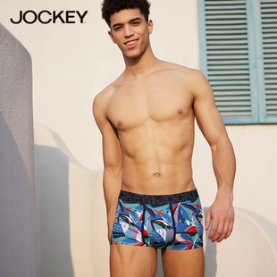 JOCKEY国际品牌正品内裤男莫代尔四角裤透气青年男士内裤平角裤