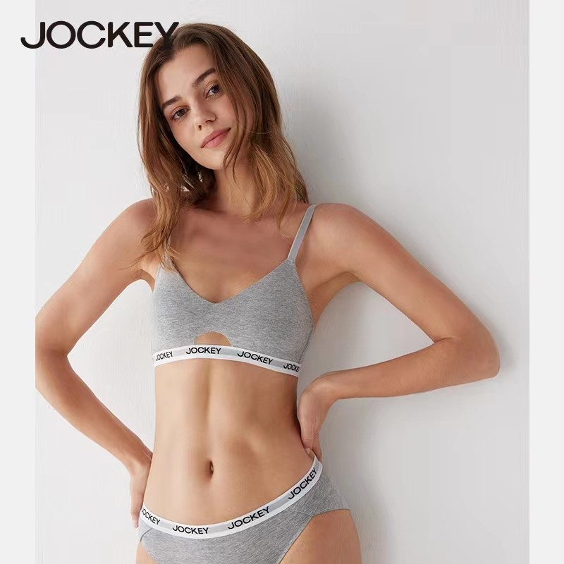 JOCKEY甜美无钢圈大胸显小女文胸