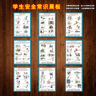 SCH50饮食安全卫生灾害交通海报中小学生挂图口诀宣传画常识自然