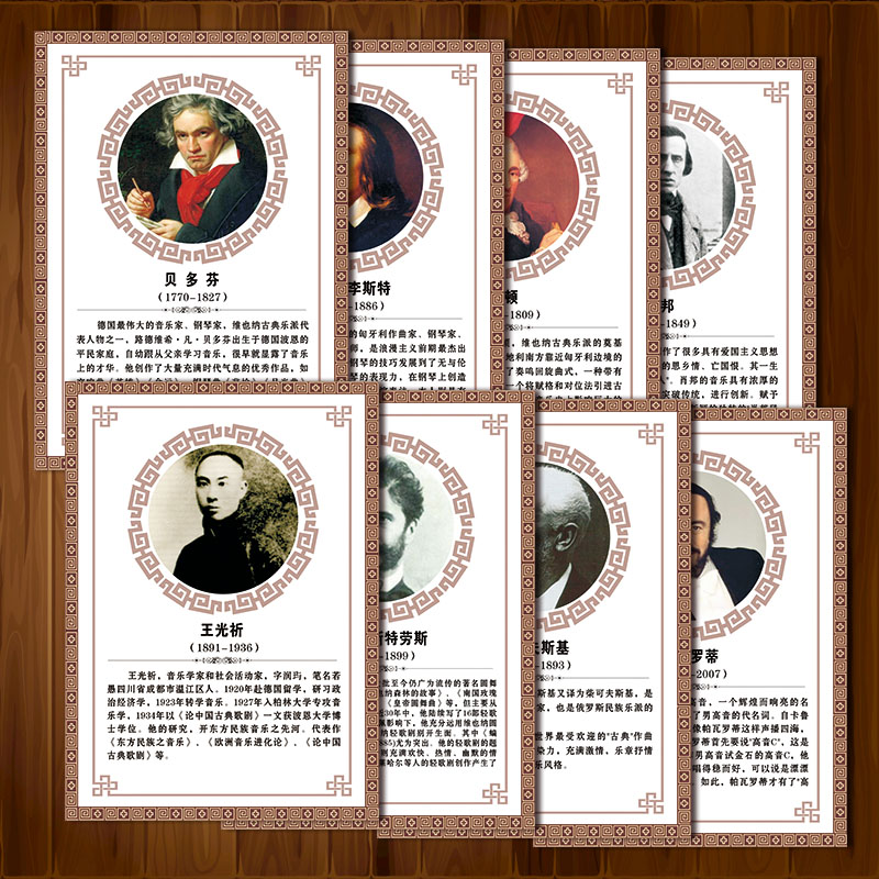 音乐家名人头像肖像海报宣传画