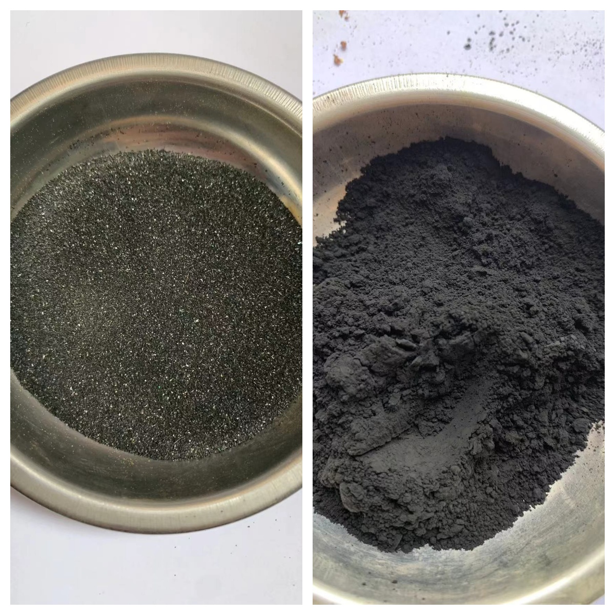 颜料120目矿物100克灰黑色岩彩