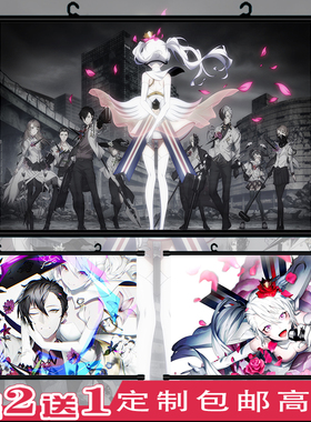 Caligula 卡里古拉 式岛律缪μ笙悟琴乃 动漫挂画周边海报二次元