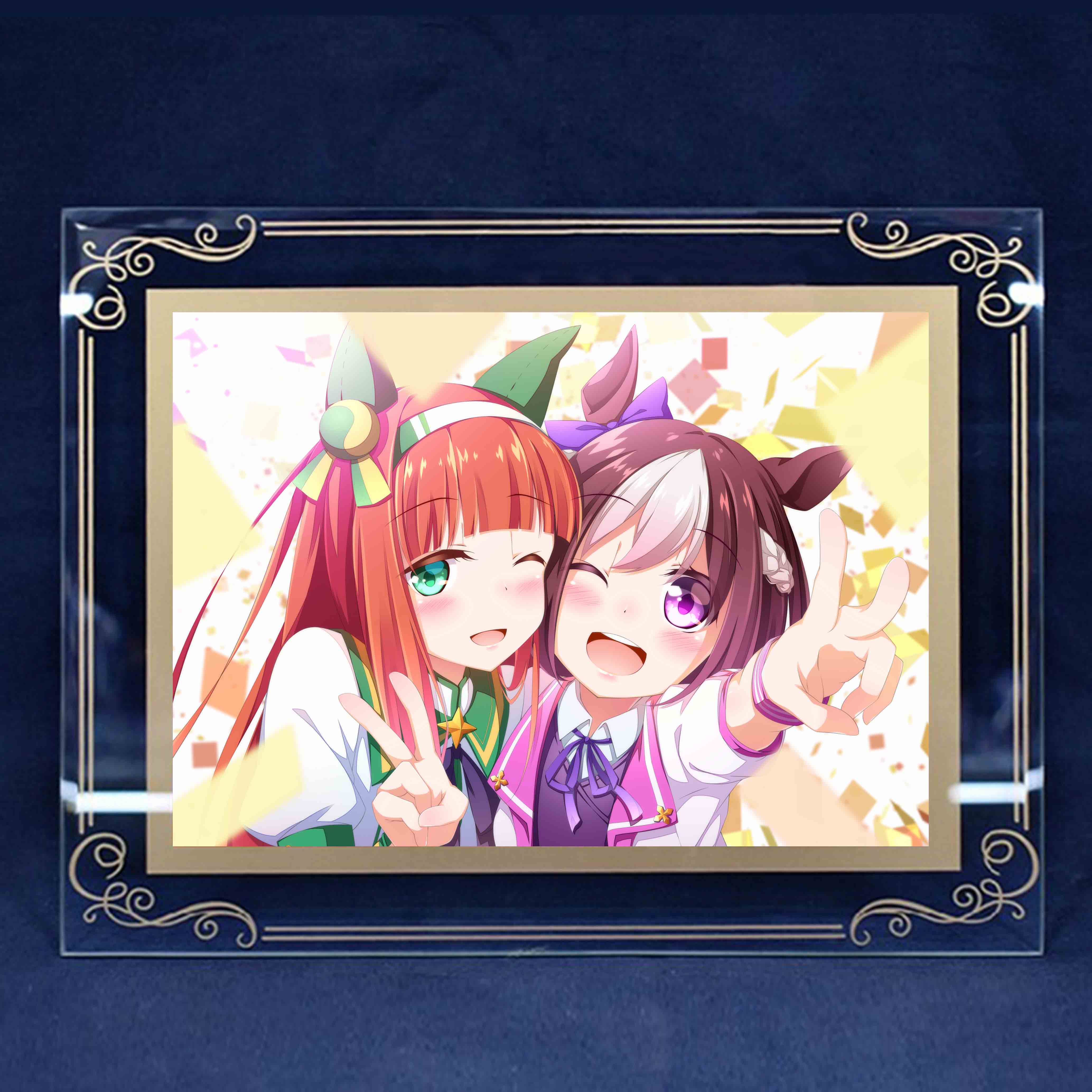 赛马娘 Pretty Derby 米浴周边玻璃摆件动漫相框桌面立牌照片摆台