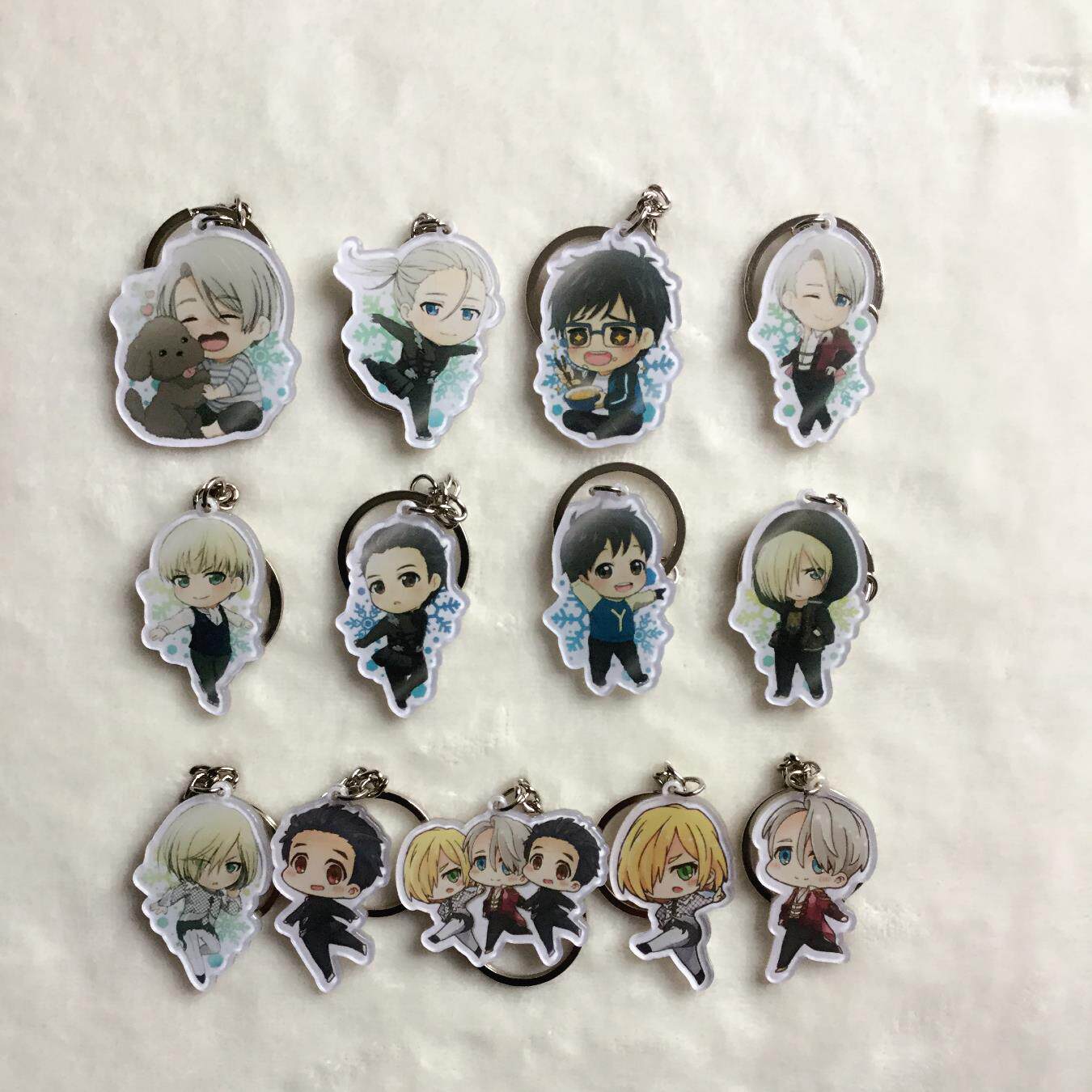 冰上的尤里动漫周边钥匙扣维克托勇力亚克力礼物一件