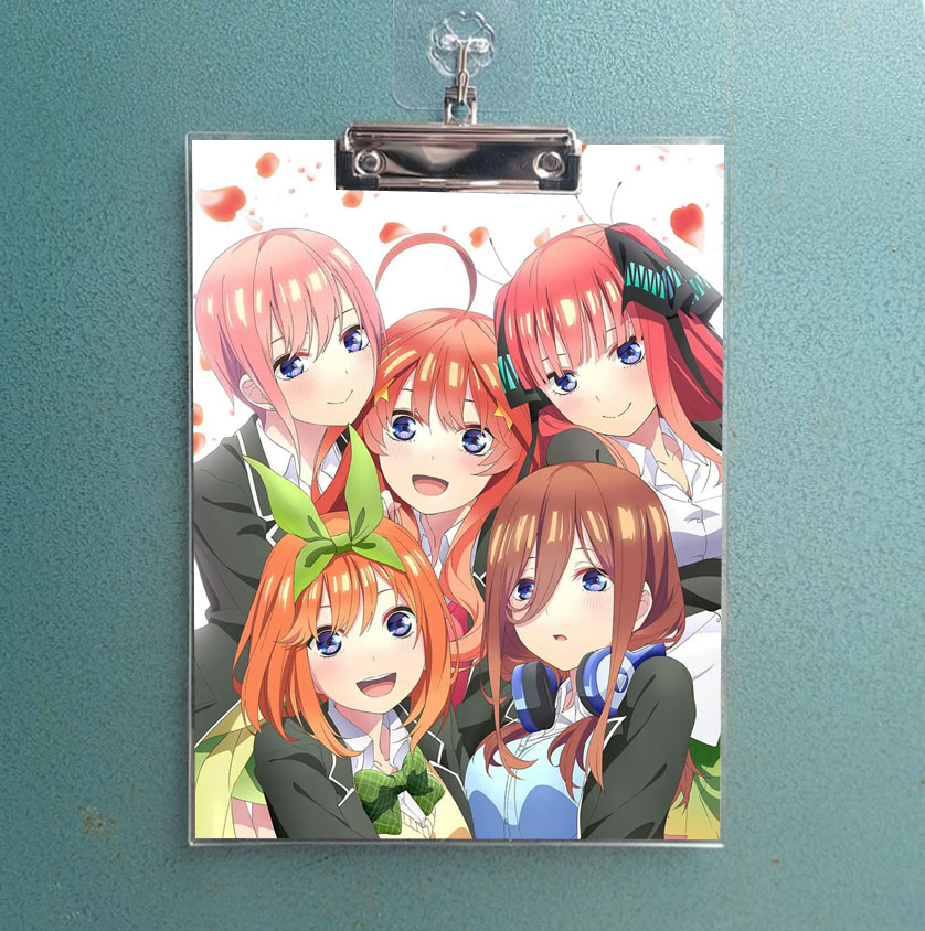 五等分的花嫁新娘动漫周边夹板三玖垫板卷子夹二乃写字板五月画板