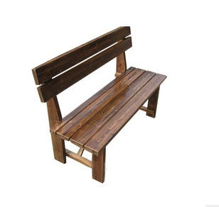 复古做旧实木长椅子阳台休闲凳户外靠背双人长条椅子田园防腐餐椅