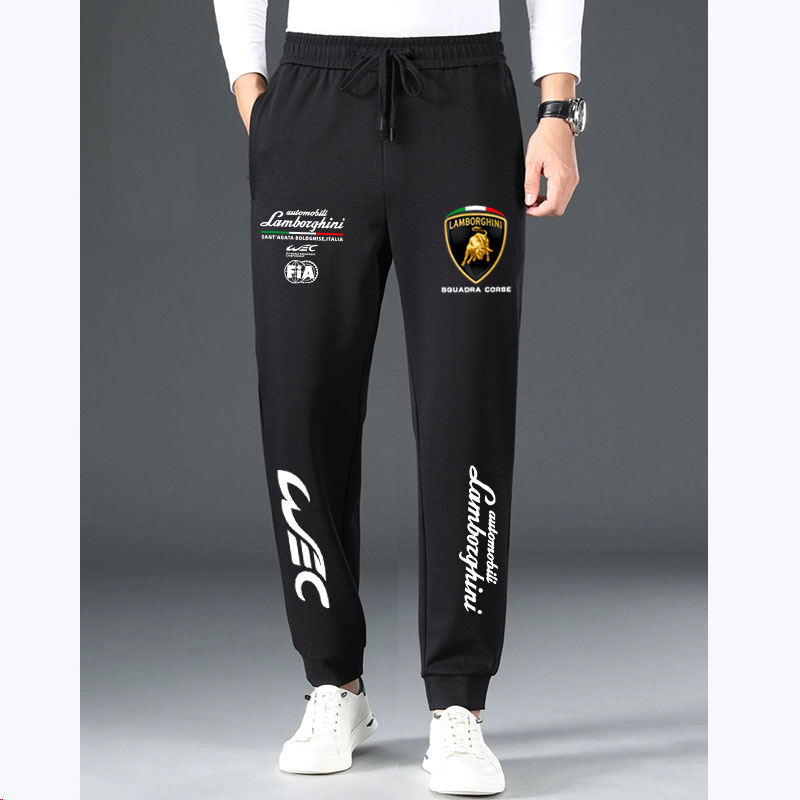 男休闲裤宽松运动裤直筒长裤F1兰博基尼保时捷GT车队赛车运动潮流