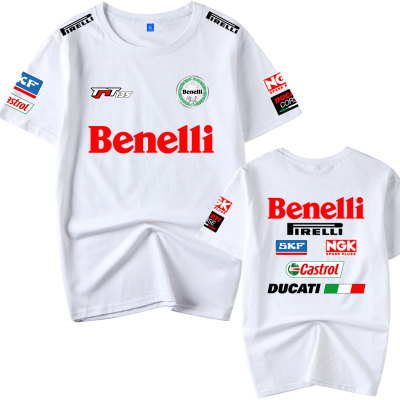 纯棉短袖T恤benelli机车服