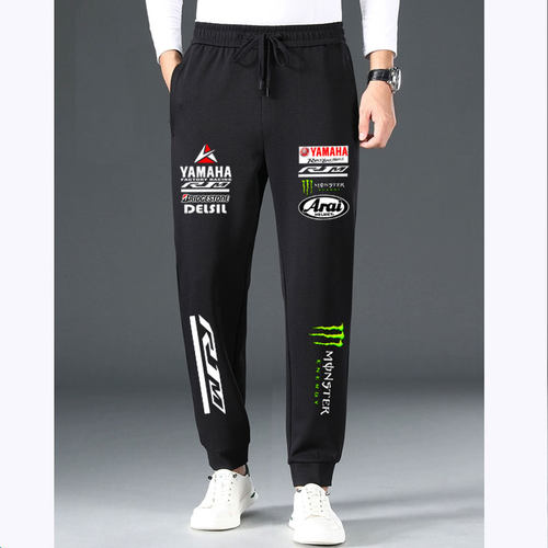 男士休闲裤宽松运动裤直筒长裤YAMAHA雅马哈R1M摩托motogp厂队服