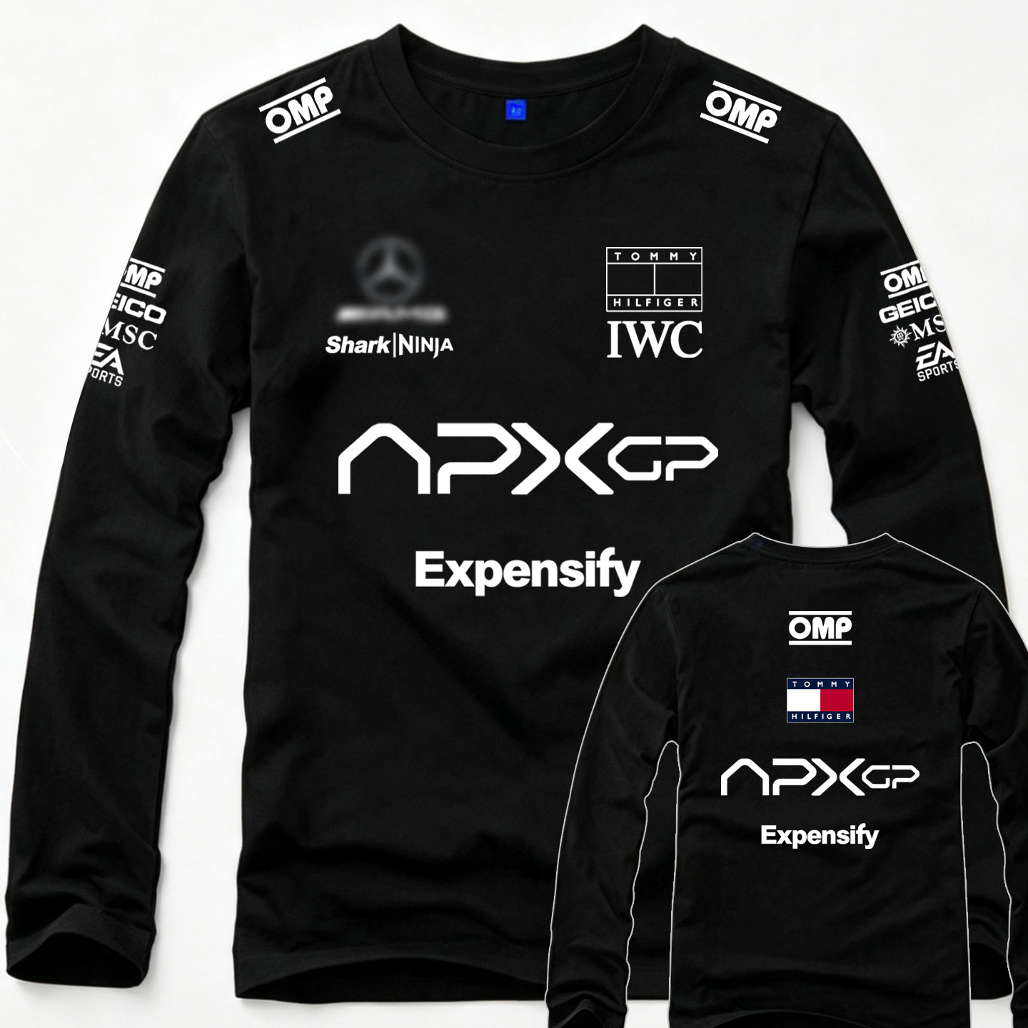 F1狂飙飞车电影赛车手APXGP赛车服体恤纯棉长袖打底T恤衫可定制