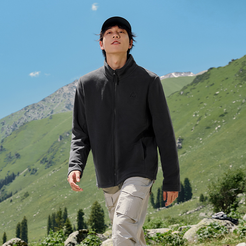 摇粒绒抓绒衣夹克361男外套