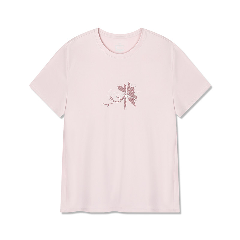 361°运动T恤2026夏季新款圆领短T恤女款宽松舒适上衣