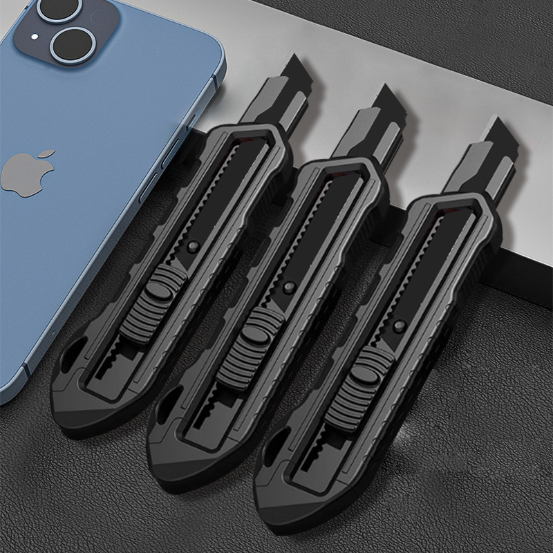 美工刀黑刃刀片刀具壁纸刀刀架大号裁纸墙快递开箱神器刀加厚合金