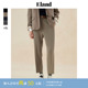 女柔软舒适宽松阔腿长裤 裤 Eland衣恋直筒西装 春 零染