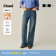 女时尚 新款 宽松阔腿裤 2025冬季 棉质长裤 Eland衣恋牛仔裤