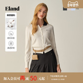 2025秋新款 女学院风娃娃领开衫 秋日云朵衫 Eland衣恋毛针织衫