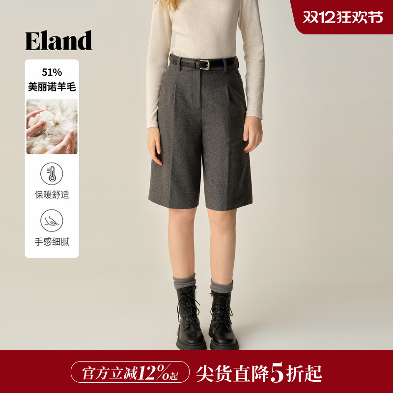 ELAND短裤五分裤直筒短裤