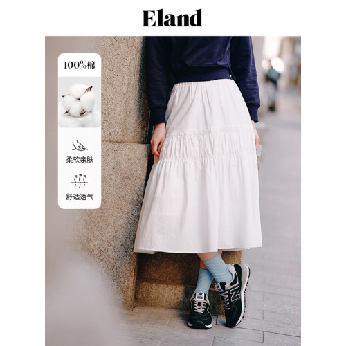 ELANDA字纯棉半身裙百搭
