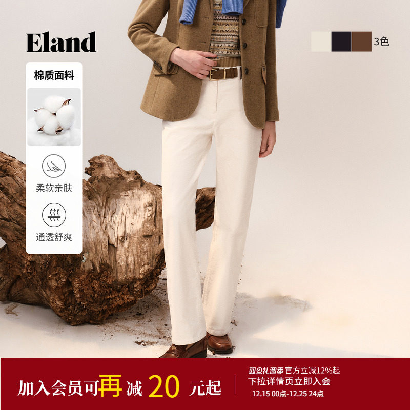ELAND牛仔裤灯芯绒直筒