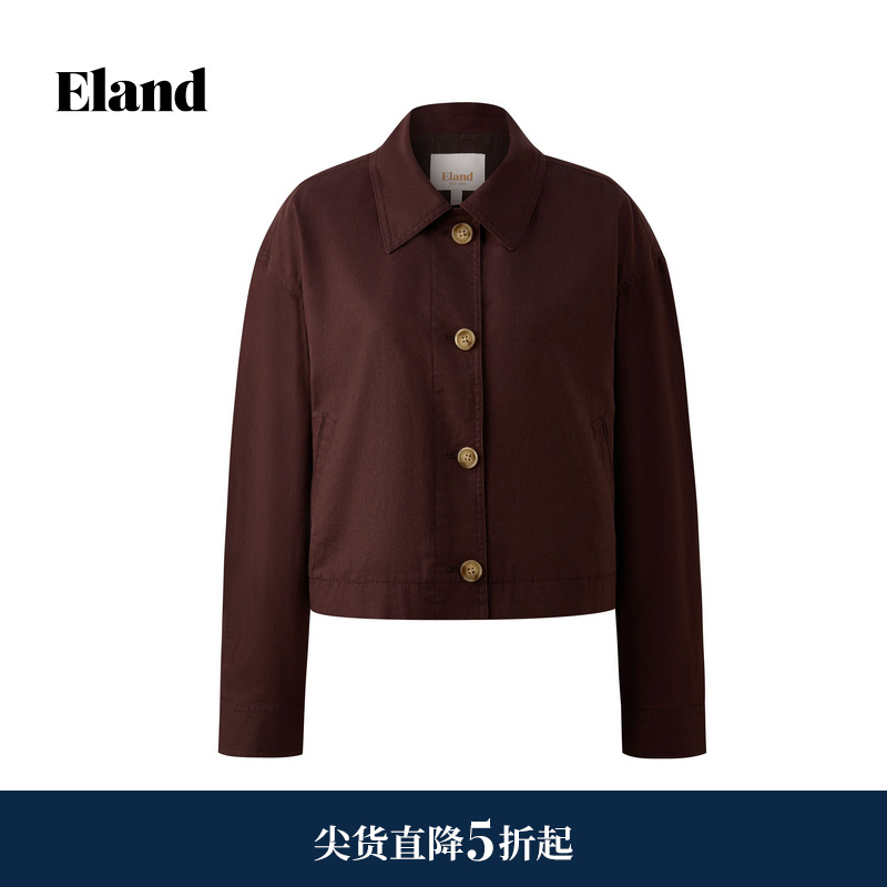ELAND短外套长袖单排扣