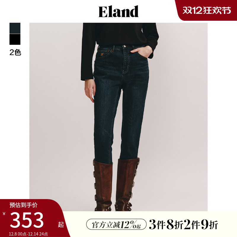 ELAND牛仔裤长裤复古风
