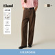 女时尚 Eland衣恋牛仔裤 宽松直筒裤 长裤 新款 2025冬季 100%棉