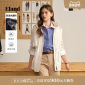 防泼水 轻野衣 Eland衣恋短外套女连帽双头拉链2026春新款