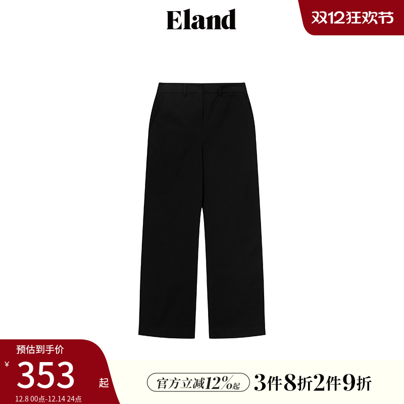 ELAND长裤休闲裤纯色简约风