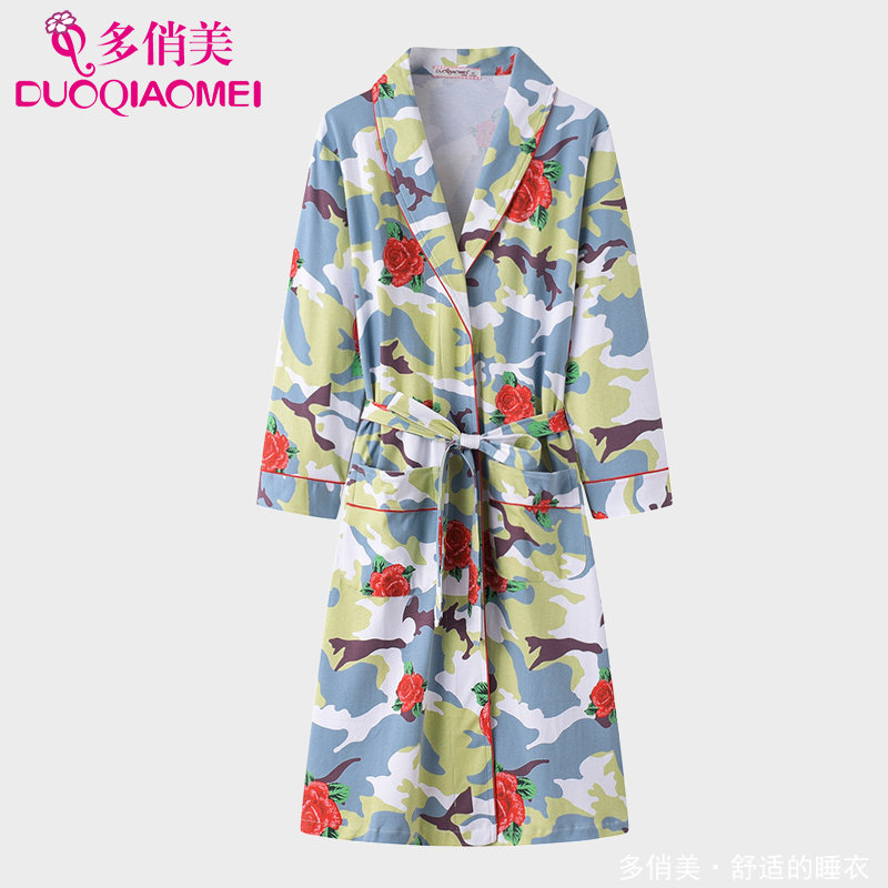 睡袍女士睡衣春秋季浴袍睡裙长款薄款纯棉长袖全棉浴衣家居服日式,女士内衣/男士内衣/家居服,睡袍/浴袍,淘宝优惠券,粉丝福利购,淘宝优惠卷