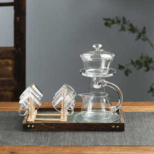 泡茶神器玻璃全自动懒人茶具全套套装耐高温家用功夫磁吸茶壶茶杯