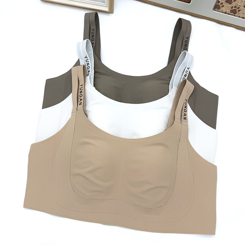 大胸显小粉底液内衣隐形超薄兔耳朵杯聚拢提拉收副乳透气无痕文胸