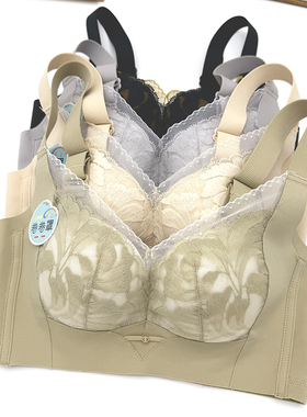 曼姿美蝶2552中厚B杯卷卷罩裸感内衣女无侧骨聚拢收副乳无磁文胸