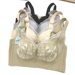 曼姿美蝶2552中厚B杯卷卷罩裸感内衣女无侧骨聚拢收副乳无磁文胸