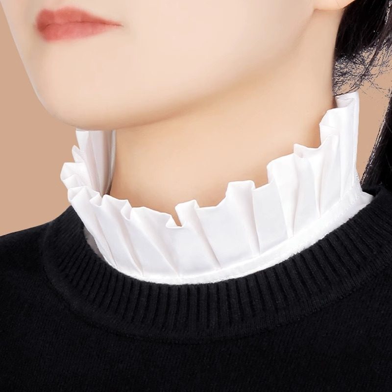 立领假领子女毛衣装饰荷叶边半身娃娃领秋冬春打底百褶领衬衣领子,服饰配件/皮带/帽子/围巾,假领,淘宝优惠券,粉丝福利购,淘宝优惠卷